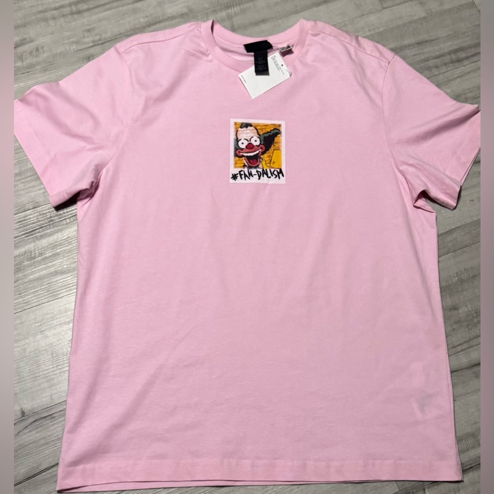 H&M Light Pink Graphic Tee